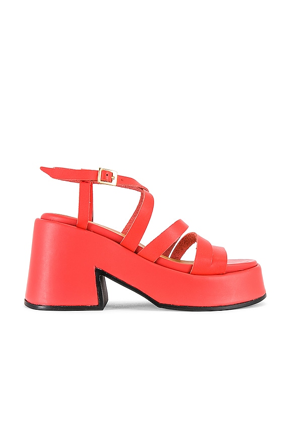 view 1 of 5 Asymmetric Platform Wedge in Paprika