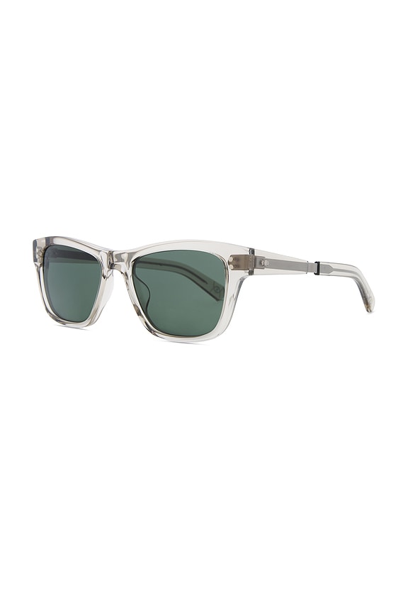 view 2 of 3 Damone Sunglasses in Clear in Morning Dew-Matte Platinum/Pure G15