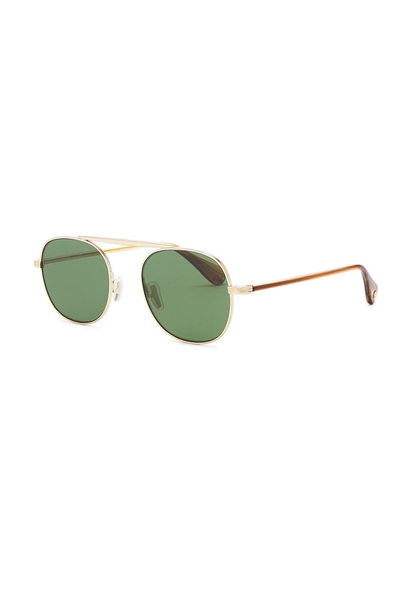 view 2 of 3 LUNETTES DE SOLEIL in Gold-sap Tortoise & Flat Pure Green