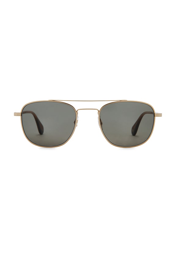 view 1 of 3 LUNETTES DE SOLEIL in Gold Spotted Brown Shell & Green