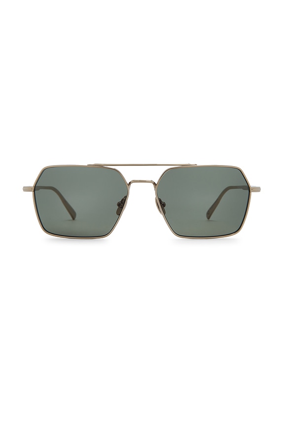 view 1 of 3 LUNETTES DE SOLEIL in Radiant Gold & Semi Flat Green