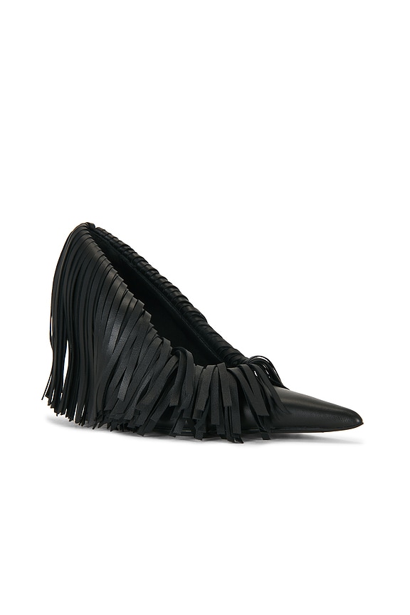 view 2 of 5 Amelia Fringes Pump in Black