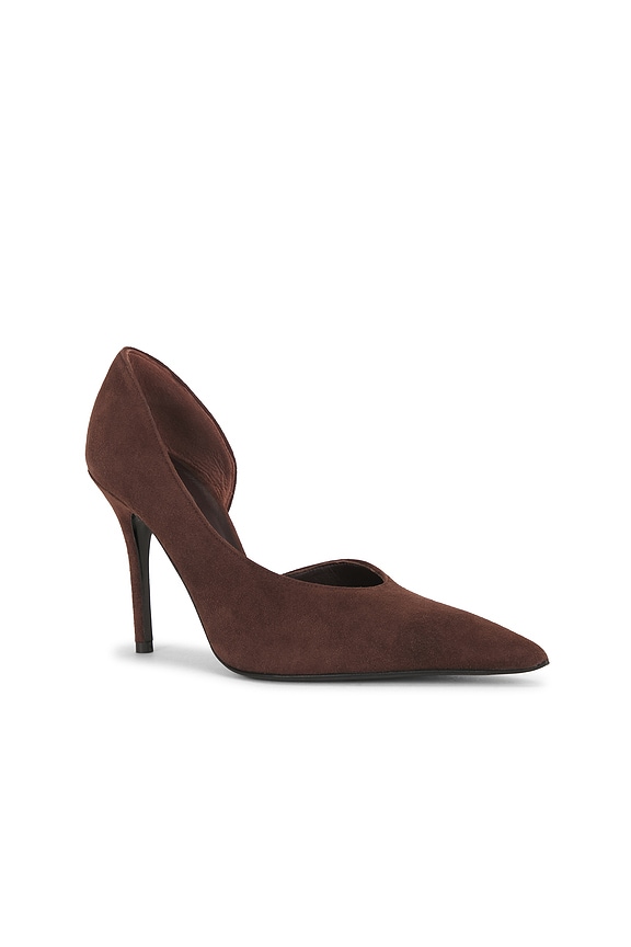 view 2 of 5 TACÓN BARBARA in Chocolate Suede