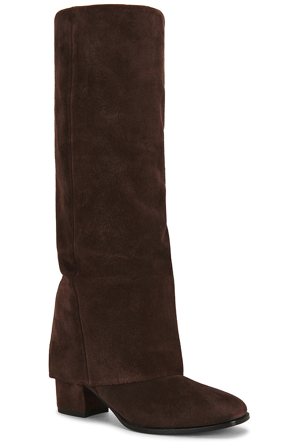 view 2 of 5 Georgina Boot in Chocolate Suede