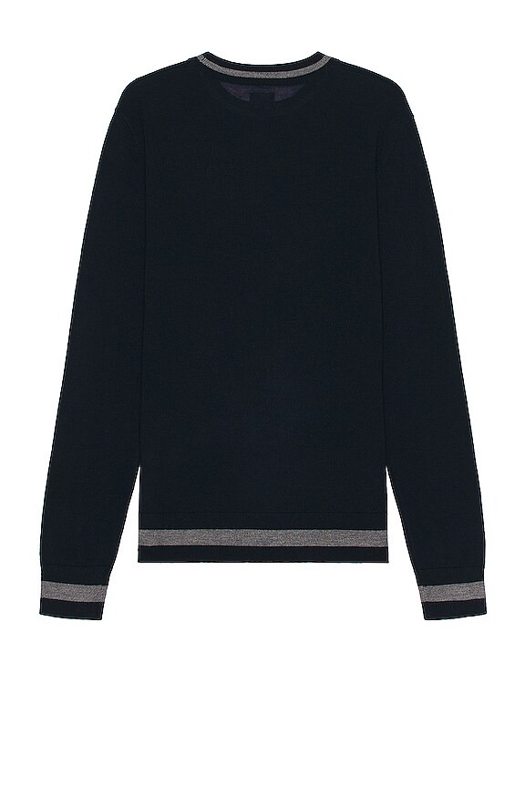 view 2 of 3 Light Weight Solid Merino Sweater in Sky Captain