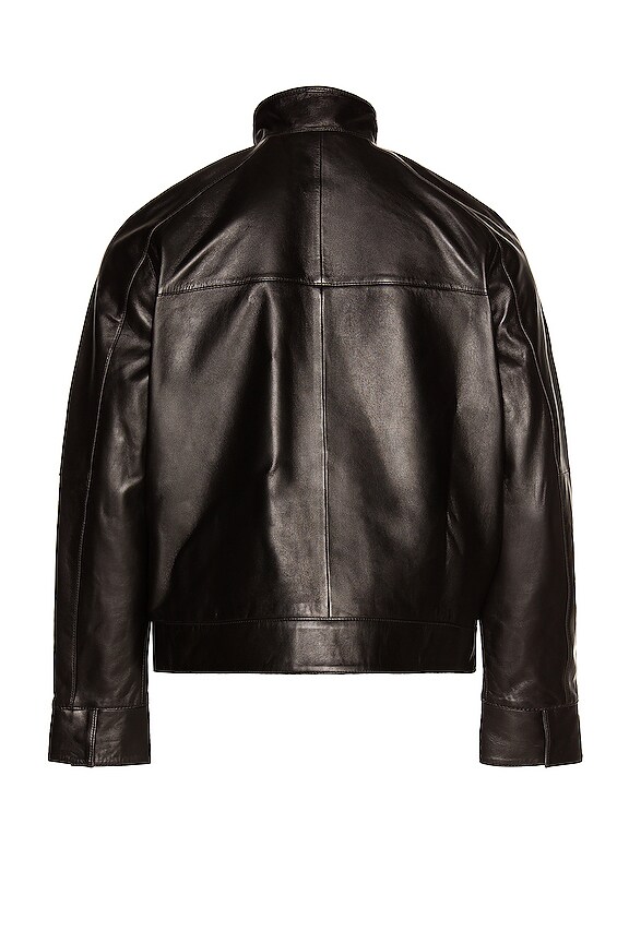 view 2 of 4 Leather Jacket in Black