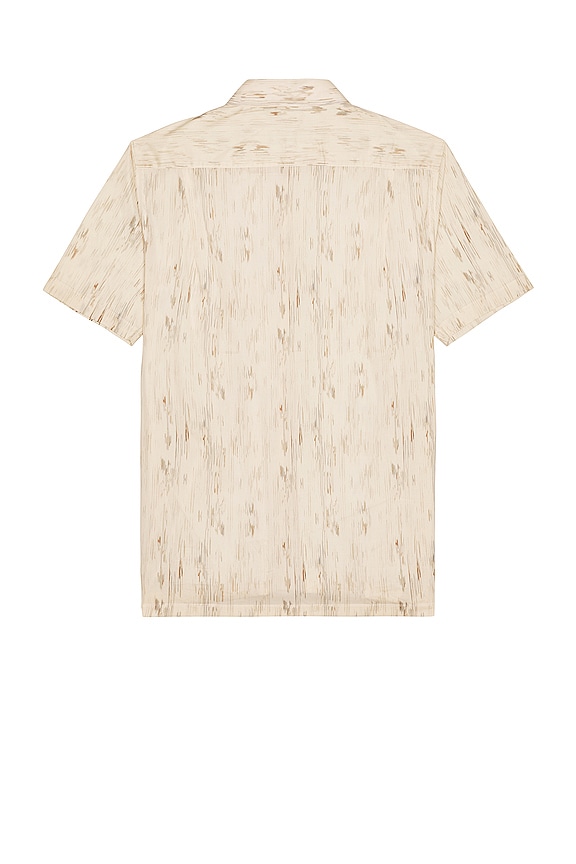 view 2 of 3 CAMISA SS in Natural Textured Lines