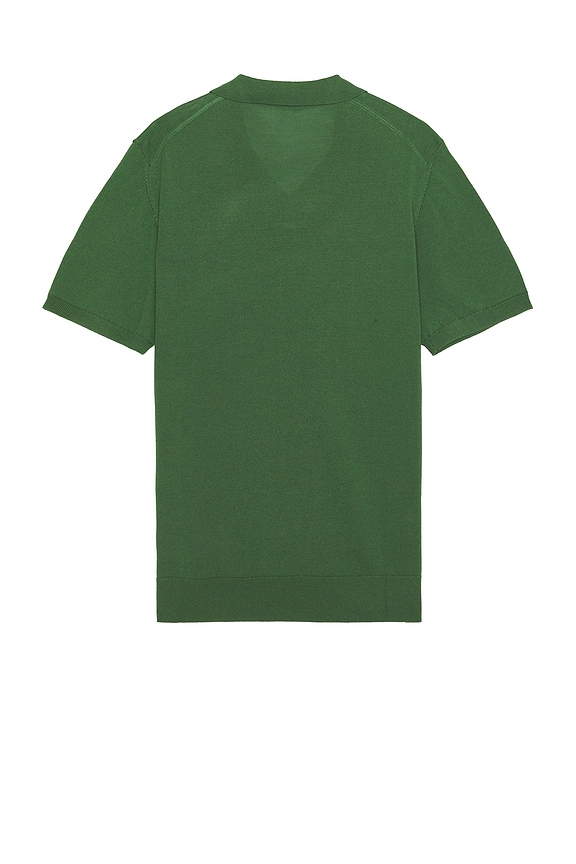 view 2 of 3 Short Sleeve Sweater Polo in Dill