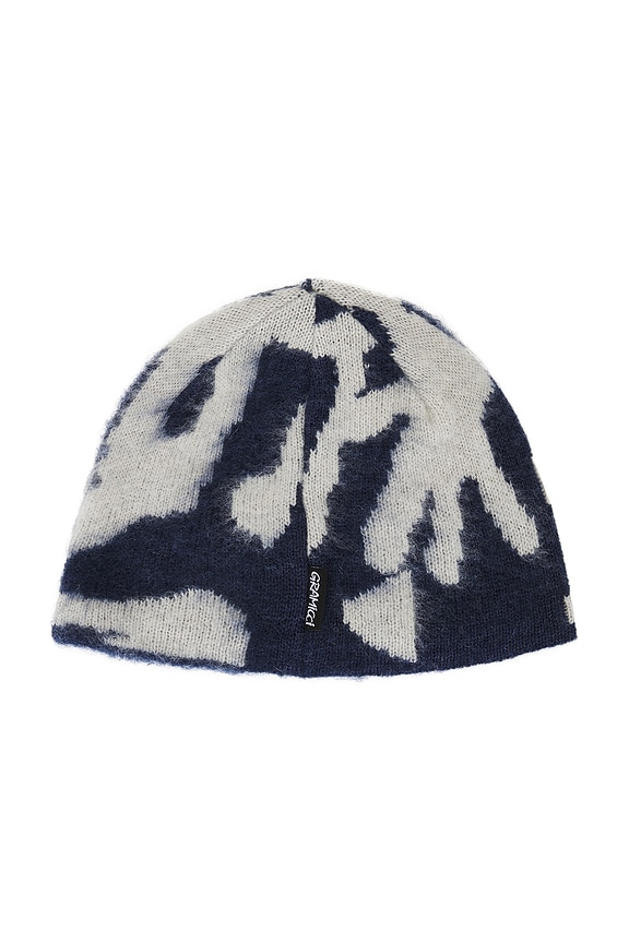 view 2 of 2 Mohair Burly Runningman Beanie in Midnight