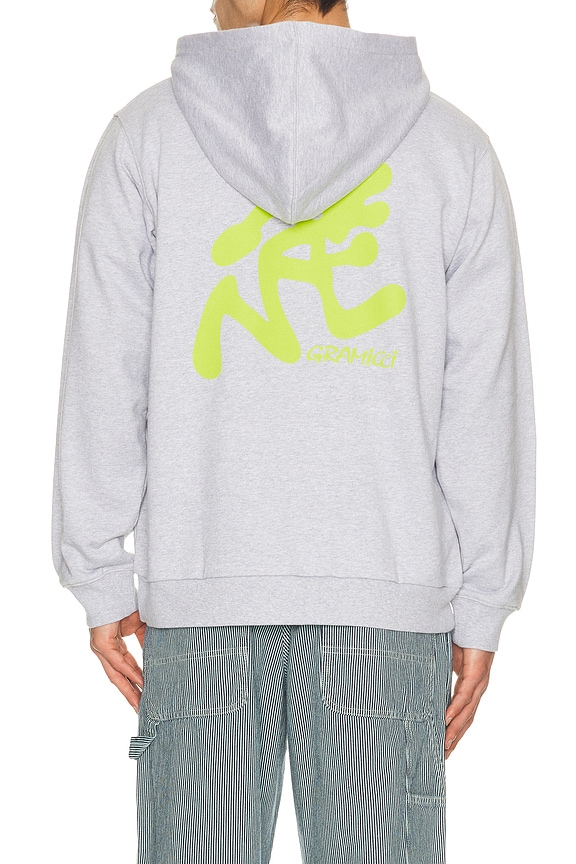 view 1 of 5 Running Man Hooded Sweatshirt in Heather Grey