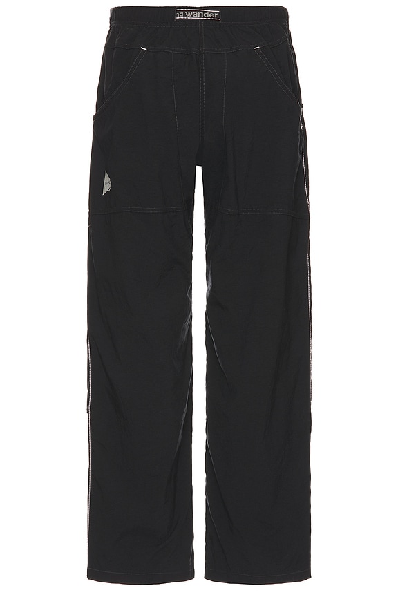 view 2 of 6 x and wander Nylon Double Knee Pant in Black