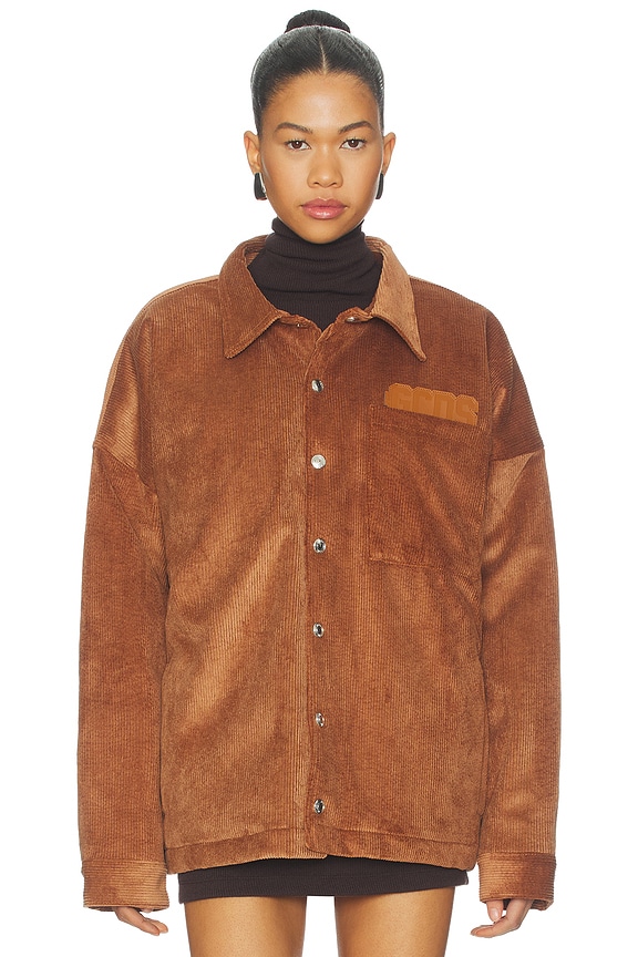 view 2 of 5 Corduroy Overshirt in Tobacco