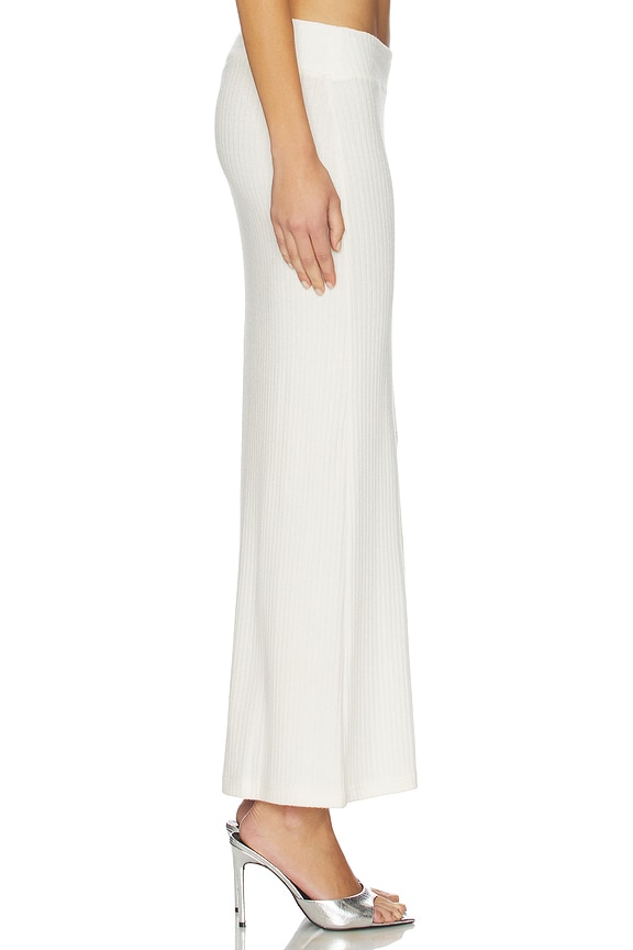 view 2 of 6 Ribbed Snap Long Skirt in Bone