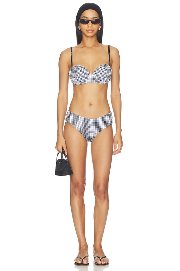 view 1 of 4 Vichy Bikini in Black & White