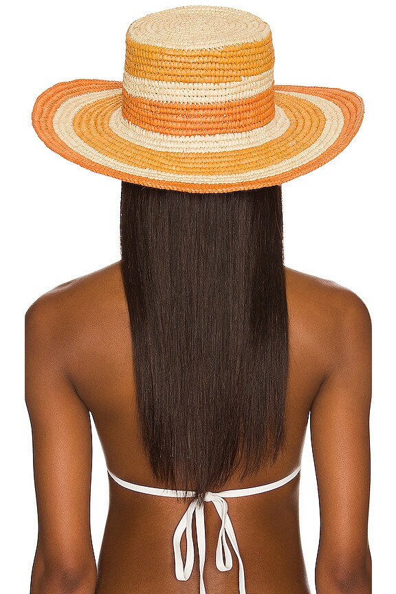 view 2 of 3 Canarias Hat in Yellow & Orange