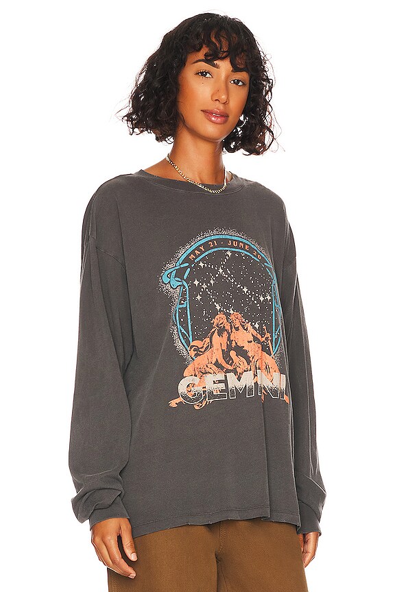 view 2 of 4 T-SHIRT GEMINI LONGSLEEVE BAND in Vintage Black
