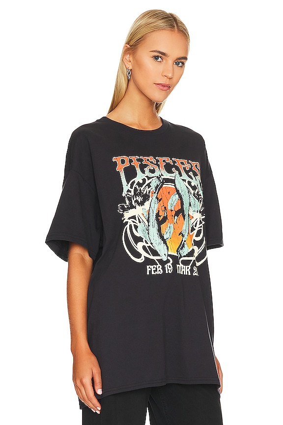 view 2 of 4 PISCES BAND 티셔츠 in Black