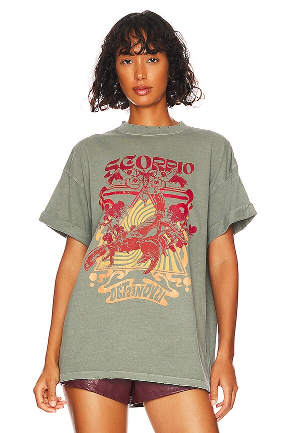 view 2 of 5 T-SHIRT SCORPIO BAND in Army Green