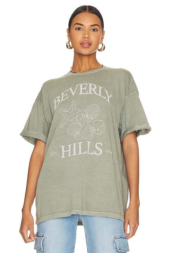 view 2 of 5 Beverly Hills Boyfriend Tee in Army Green