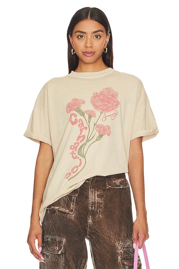 view 1 of 4 January Carnation Boyfriend Tee in Sand