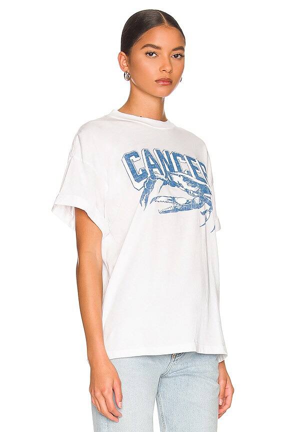 view 2 of 4 T-SHIRT CANCER COLLEGIATE in Vintage White