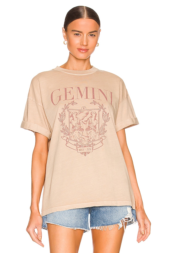 view 2 of 5 Gemini Collegiate Tee in Sand