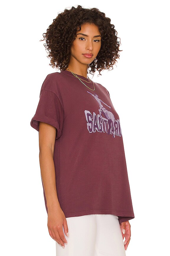 view 2 of 4 T-SHIRT SAGITTARIUS COLLEGIATE in Plum