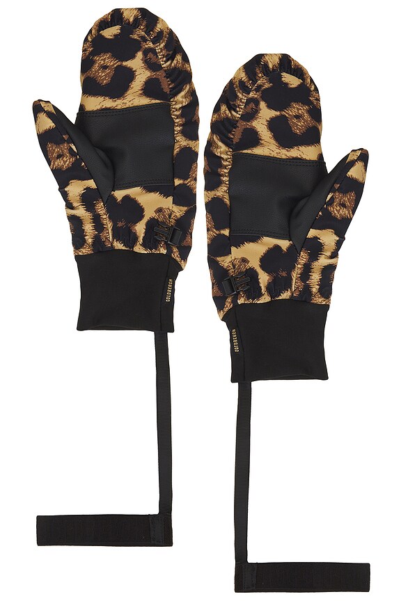 view 2 of 3 Moon Softshell Mittens in Jaguar