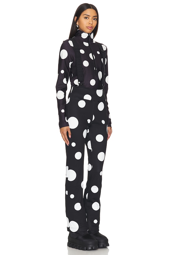 view 2 of 4 Ballon Softshell Salopette in Dot Black