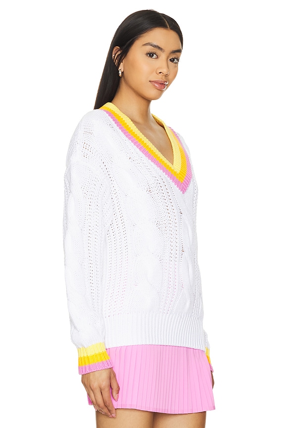 view 2 of 4 Cable Sweater in White