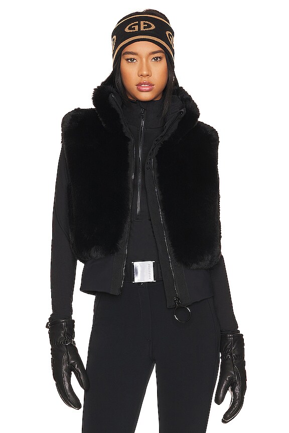 view 1 of 5 Faux Fur Hug Vest in Black