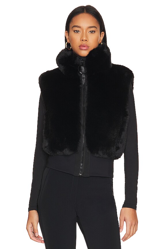 view 2 of 5 Faux Fur Hug Vest in Black