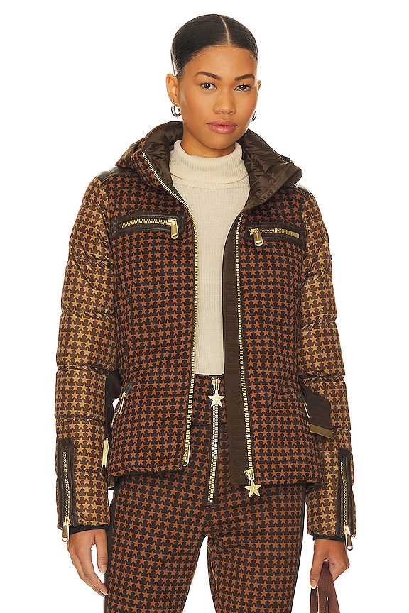 view 2 of 8 Galaxy Ski Jacket in Dark Brown