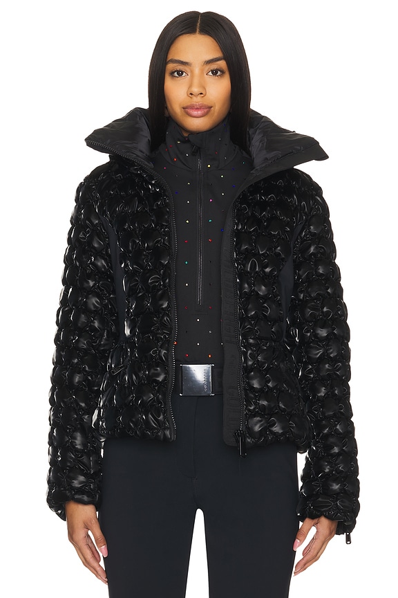 view 2 of 6 CHAQUETA ACOLCHADA CIRCULAR MONIQUE in Black