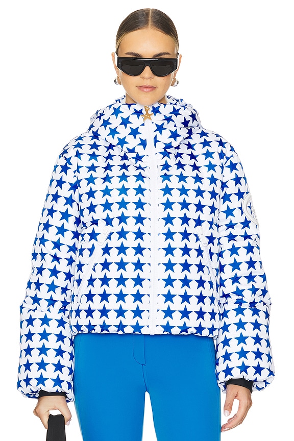 view 2 of 6 Olympe Goose Down Puffer in Dazzling Blue