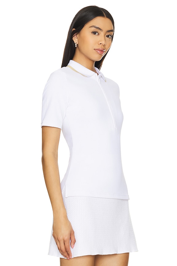 view 2 of 4 Cassia Polo in White