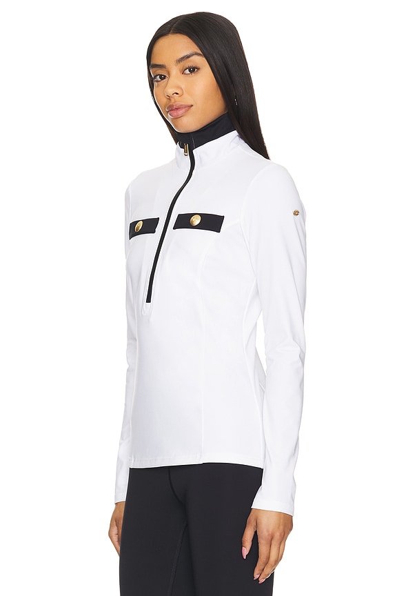 view 2 of 4 Loraine Classic Ski Pully in White
