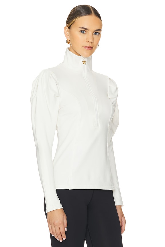 view 2 of 4 Louise Puffy Sleeve Ski Pully in Cream