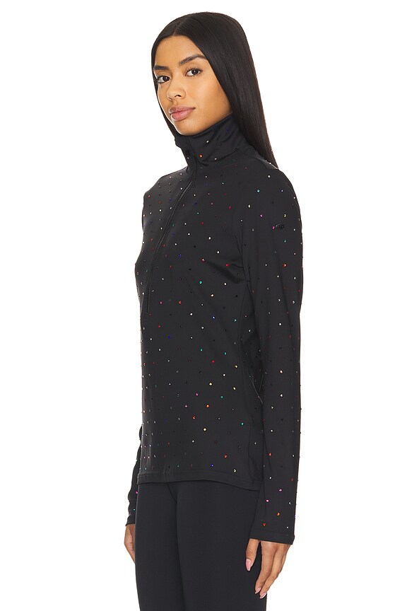 view 2 of 5 clair Rhinestone Ski Pully in Black