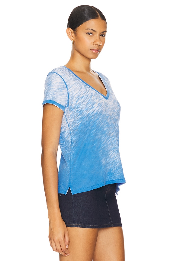 view 2 of 4 Short Sleeve Boy Deep V-Neck Tee in Royal