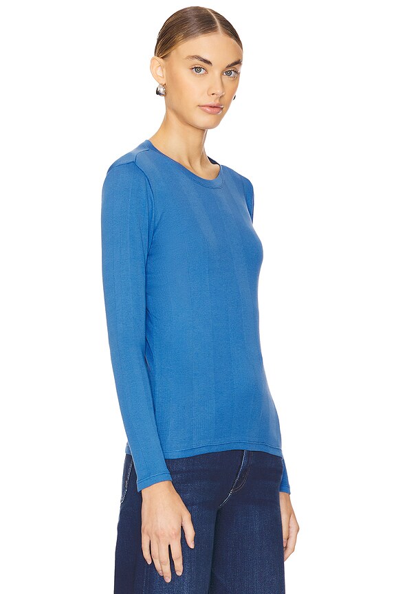 view 2 of 4 РУБАШКА LONG SLEEVE COTTON RIB TEE in Riverside