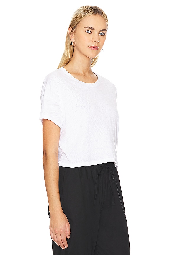 view 2 of 4 Drop Shoulder Tee in White