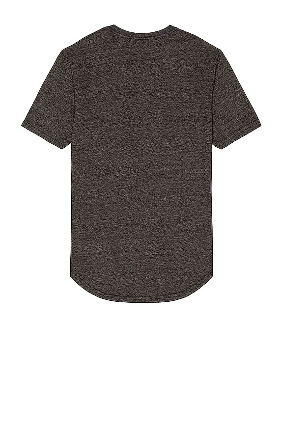 view 2 of 3 Triblend Scallop Crew in Black