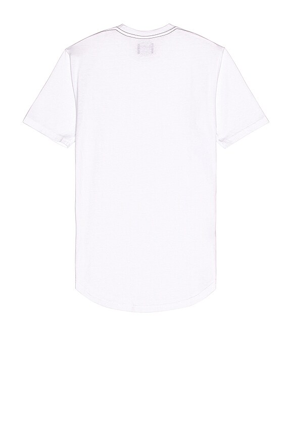 view 2 of 3 Triblend Scallop Crew in White