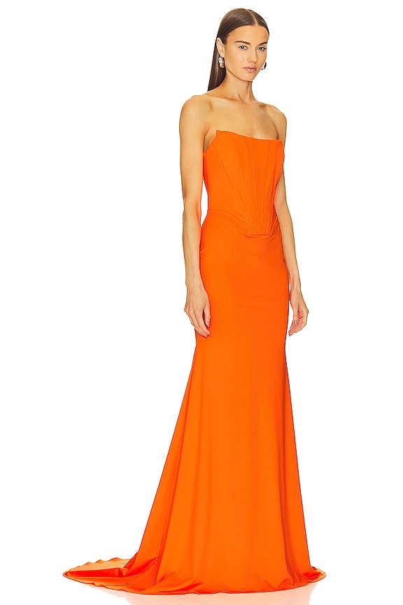 view 2 of 3 가운 in Vibrant Orange