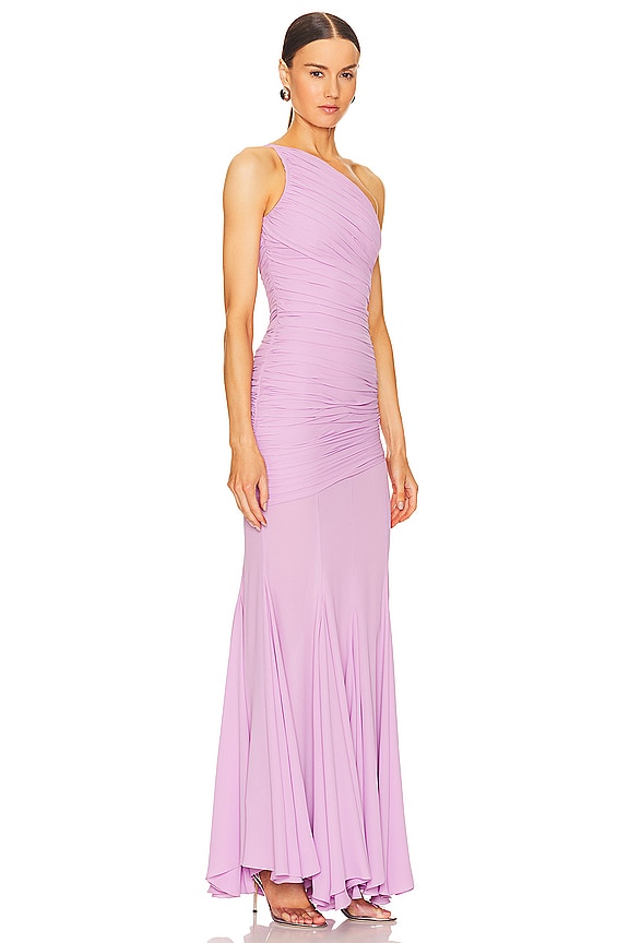 view 2 of 3 One Shoulder Gown in Lilac