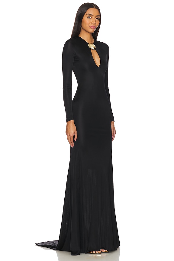 view 2 of 3 Long Sleeve Gown in Black