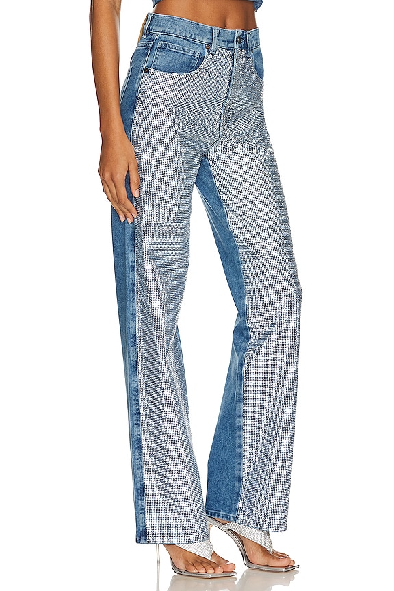 view 2 of 5 Glitter Denim in Light Blue Denim