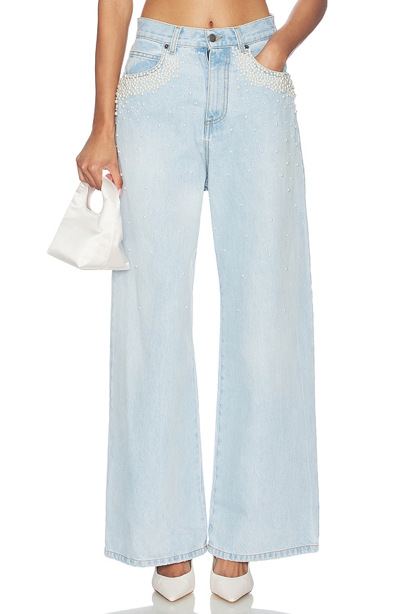 view 1 of 6 Denim Trouser in Light Blue