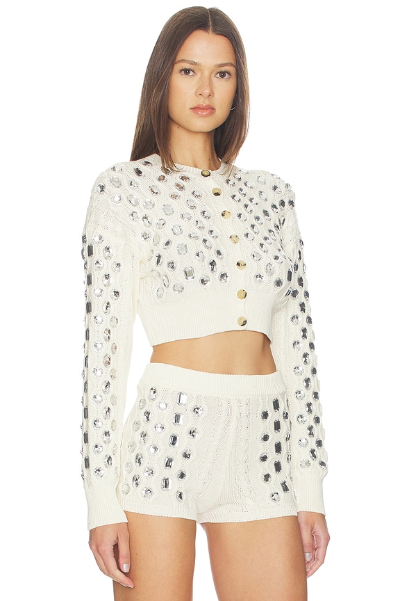 view 2 of 5 Embellished Sweater in Off White